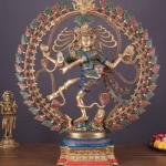 Exquisite Nataraja Brass Statue with OM - 25" Height | Elevate Your Space | Jaipurio